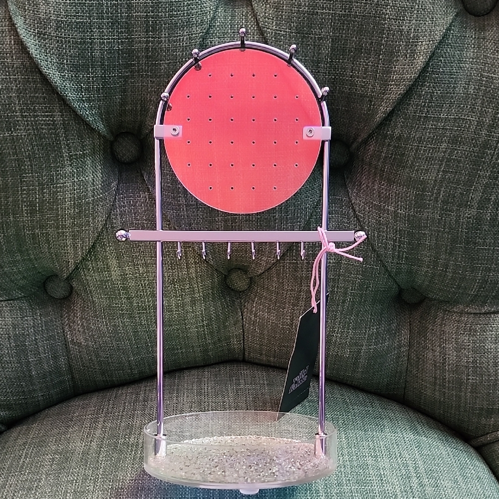 Iridescent and Silver Jewelry Stand